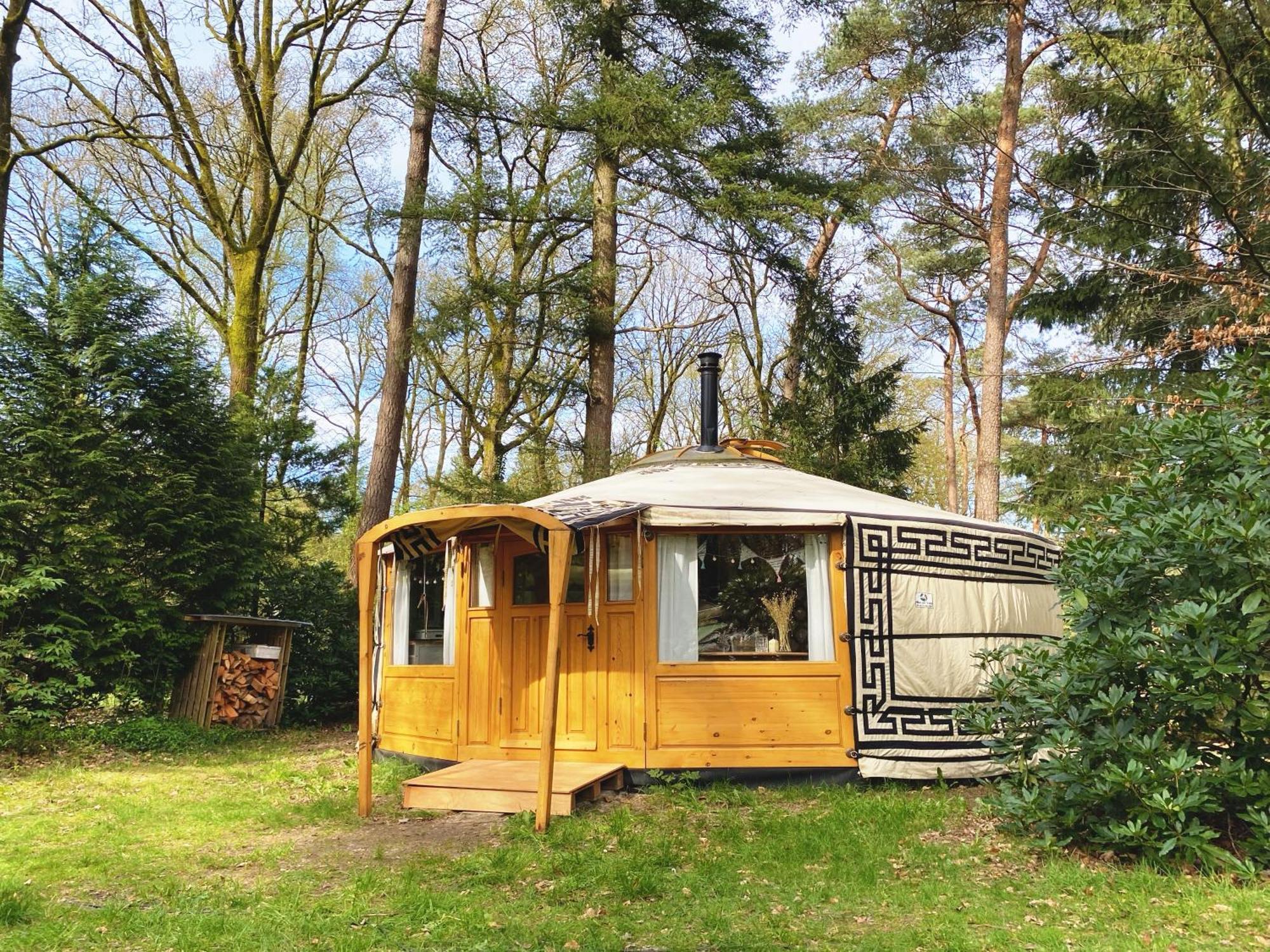 Ons Yurt Huisje In Het Bos Hollandsche Rading Exterior foto
